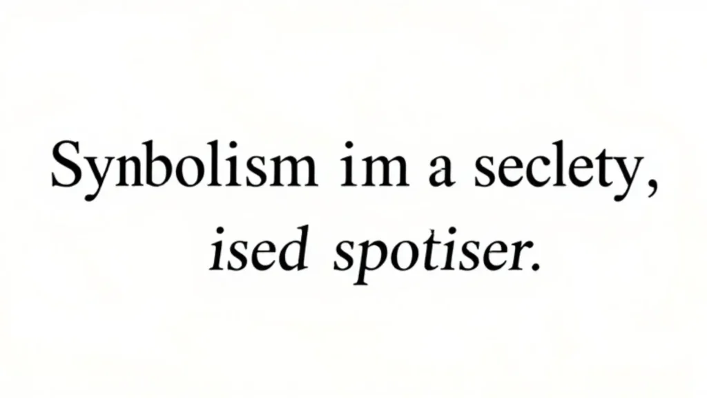 symbolism in a sentence